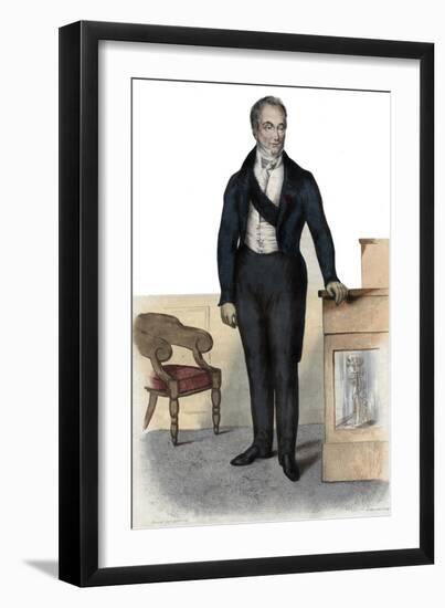 Portrait of Baron Guillaume Dupuytren (1777-1835), French anatomist and military surgeon-French School-Framed Giclee Print