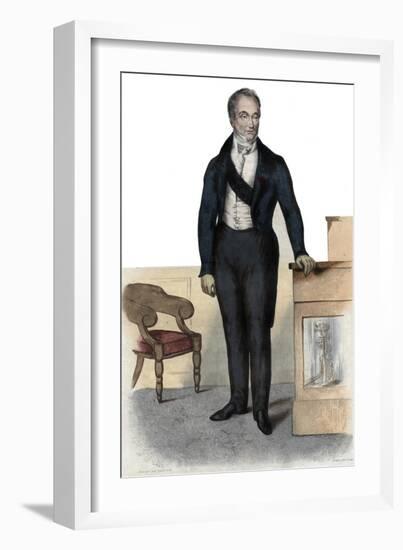 Portrait of Baron Guillaume Dupuytren (1777-1835), French anatomist and military surgeon-French School-Framed Giclee Print