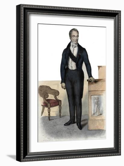 Portrait of Baron Guillaume Dupuytren (1777-1835), French anatomist and military surgeon-French School-Framed Giclee Print