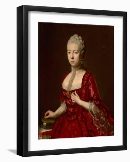 Portrait of Baroness Sophia Katharina Von Brukenthal, Nee Von Klockner (1725-1782), by Della Croce,-Johann Nepomuk della Croce-Framed Giclee Print