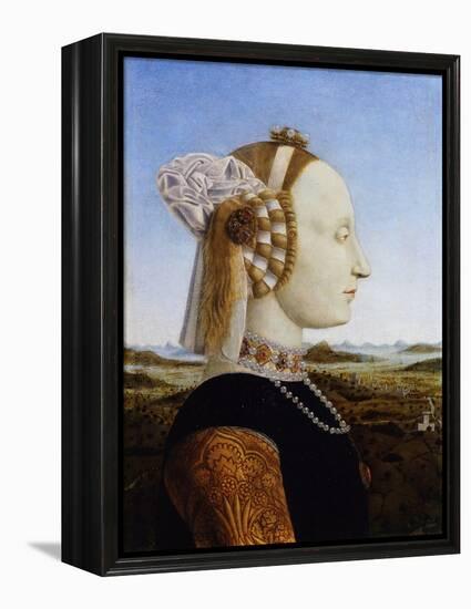 Portrait of Battista Sforza, 1472-Piero della Francesca-Framed Premier Image Canvas