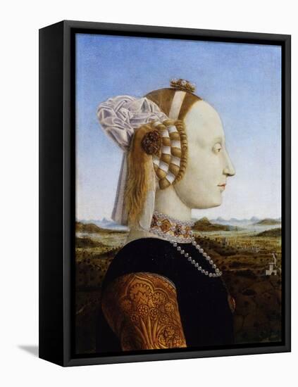 Portrait of Battista Sforza, 1472-Piero della Francesca-Framed Premier Image Canvas