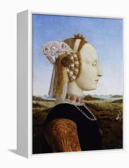 Portrait of Battista Sforza, 1472-Piero della Francesca-Framed Premier Image Canvas