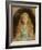 Portrait of Beatrice Caird Wearing a White Dress with a Blue Sash (Oil on Canvas)-John Everett Millais-Framed Giclee Print