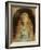 Portrait of Beatrice Caird Wearing a White Dress with a Blue Sash (Oil on Canvas)-John Everett Millais-Framed Giclee Print