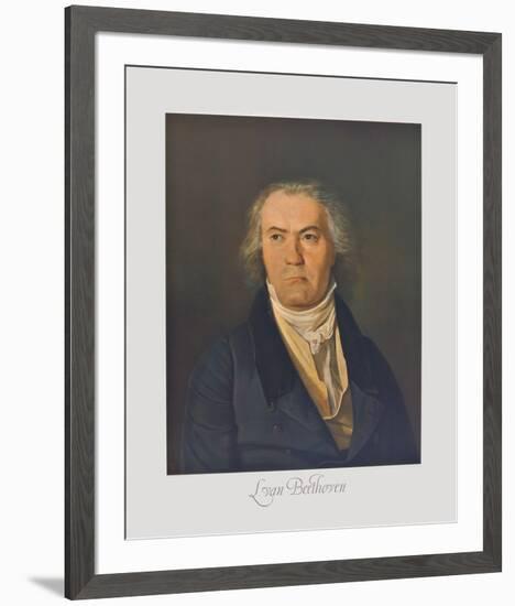Portrait of Beethoven-Ferdinand Georg Waldmüller-Framed Collectable Print