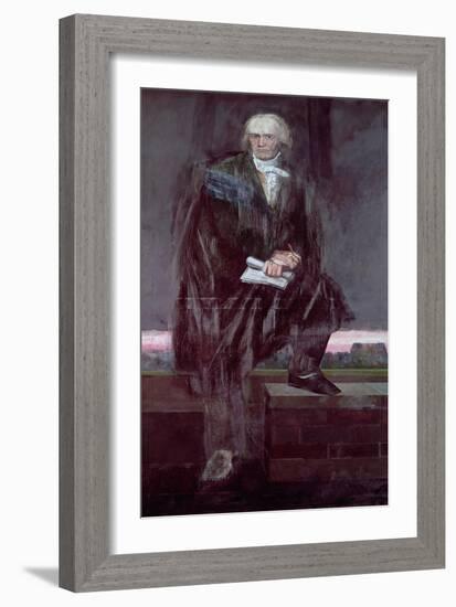 Portrait of Beethoven-Barry Fantoni-Framed Giclee Print