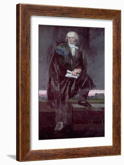 Portrait of Beethoven-Barry Fantoni-Framed Giclee Print