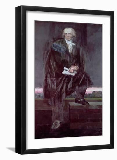 Portrait of Beethoven-Barry Fantoni-Framed Giclee Print