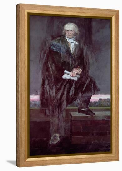 Portrait of Beethoven-Barry Fantoni-Framed Premier Image Canvas