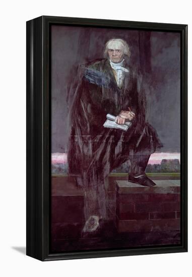 Portrait of Beethoven-Barry Fantoni-Framed Premier Image Canvas