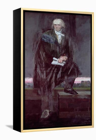 Portrait of Beethoven-Barry Fantoni-Framed Premier Image Canvas