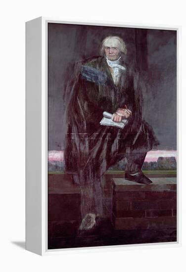 Portrait of Beethoven-Barry Fantoni-Framed Premier Image Canvas