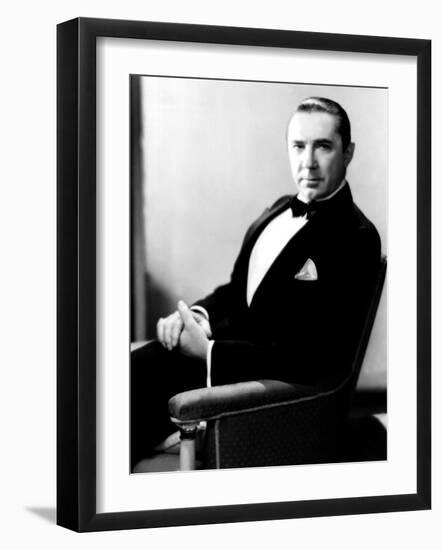 Portrait of Bela Lugosi, c.1931-null-Framed Photo