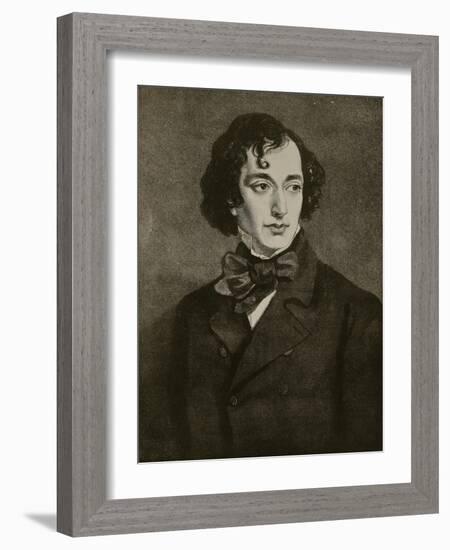 Portrait of Benjamin Disraeli, Illustration from 'Hutchinson's Story of the British Nation', C.1923-Sir Francis Grant-Framed Giclee Print