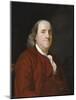 Portrait of Benjamin Franklin (1706-1790)-Joseph Wright of Derby-Mounted Giclee Print