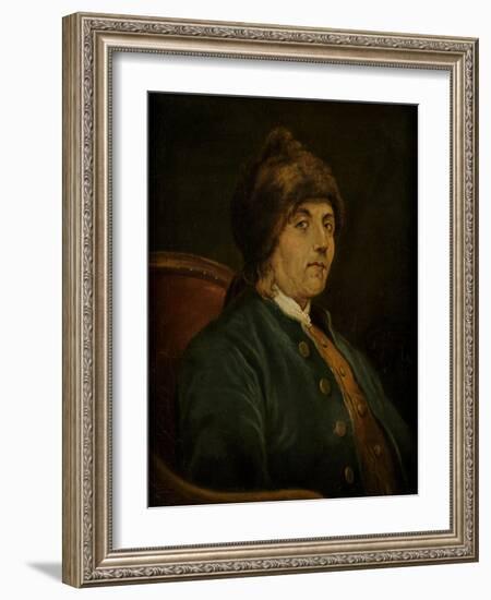 Portrait of Benjamin Franklin (1706-1790)-John Baptiste Lienard-Framed Giclee Print