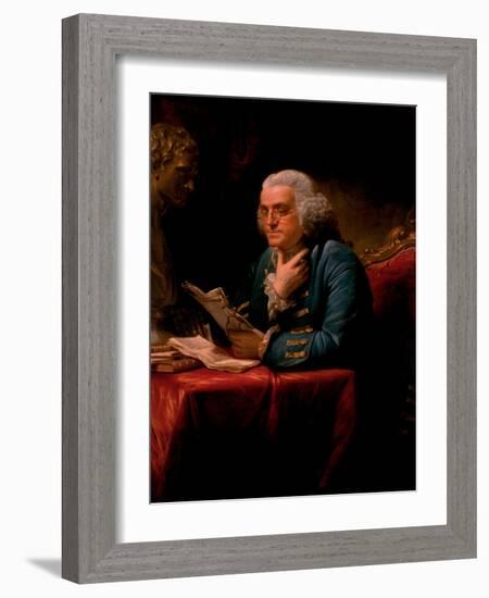 Portrait of Benjamin Franklin, 1767-David Martin-Framed Giclee Print