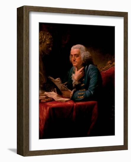 Portrait of Benjamin Franklin, 1767-David Martin-Framed Giclee Print