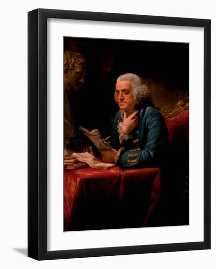 Portrait of Benjamin Franklin, 1767-David Martin-Framed Giclee Print