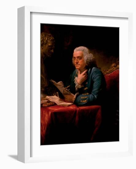 Portrait of Benjamin Franklin, 1767-David Martin-Framed Giclee Print