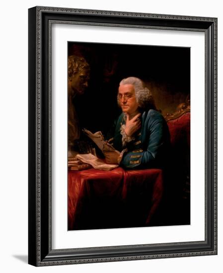 Portrait of Benjamin Franklin, 1767-David Martin-Framed Giclee Print