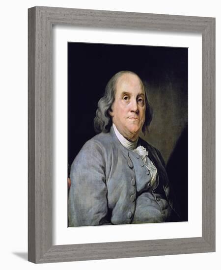 Portrait of Benjamin Franklin-Joseph Siffred Duplessis-Framed Giclee Print