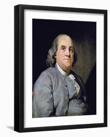 Portrait of Benjamin Franklin-Joseph Siffred Duplessis-Framed Giclee Print