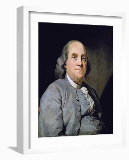 Portrait of Benjamin Franklin-Joseph Siffred Duplessis-Framed Giclee Print
