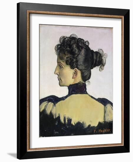 Portrait of Berthe Jacques, Artist's Wife, 1894-Ferdinand Hodler-Framed Giclee Print