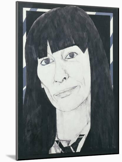 Portrait of Beryl Bainbridge, illustration for 'Cosmopolitan', 1970s-Barry Fantoni-Mounted Giclee Print