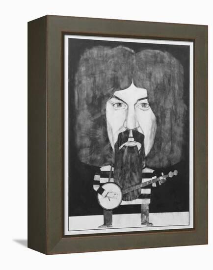 Portrait of Billy Connolly, Illustration for 'The Listener', 1970s-Barry Fantoni-Framed Premier Image Canvas