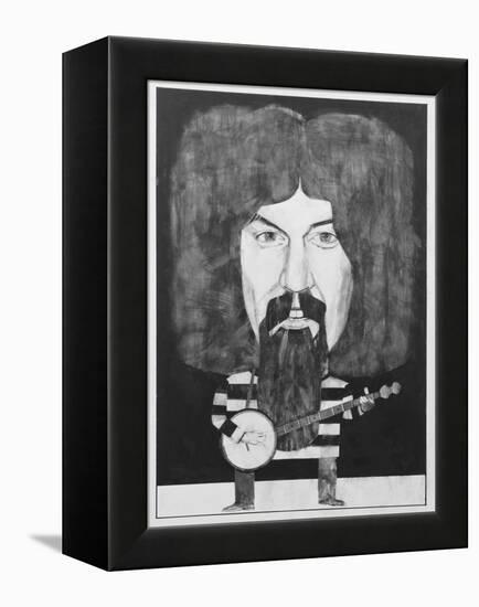 Portrait of Billy Connolly, Illustration for 'The Listener', 1970s-Barry Fantoni-Framed Premier Image Canvas