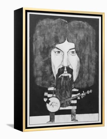 Portrait of Billy Connolly, Illustration for 'The Listener', 1970s-Barry Fantoni-Framed Premier Image Canvas