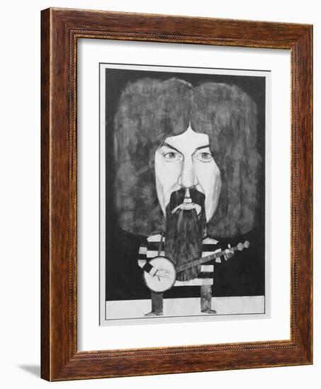 Portrait of Billy Connolly, Illustration for 'The Listener', 1970s-Barry Fantoni-Framed Giclee Print