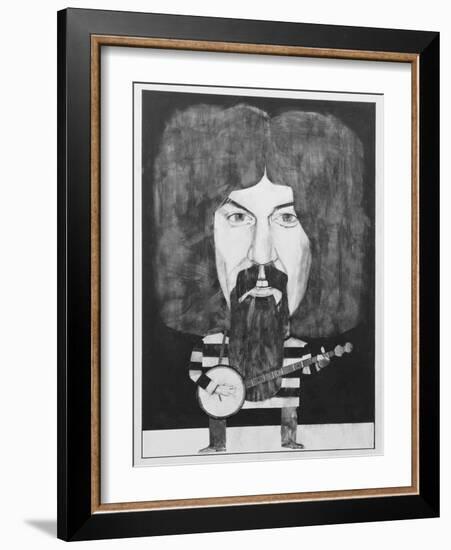 Portrait of Billy Connolly, Illustration for 'The Listener', 1970s-Barry Fantoni-Framed Giclee Print