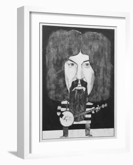 Portrait of Billy Connolly, Illustration for 'The Listener', 1970s-Barry Fantoni-Framed Giclee Print