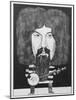 Portrait of Billy Connolly, Illustration for 'The Listener', 1970s-Barry Fantoni-Mounted Giclee Print