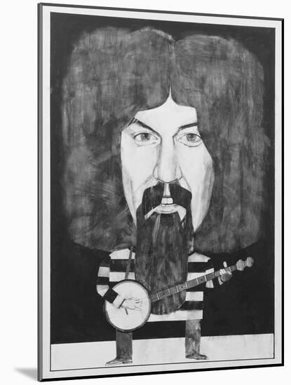 Portrait of Billy Connolly, Illustration for 'The Listener', 1970s-Barry Fantoni-Mounted Giclee Print