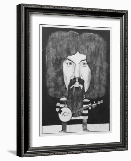 Portrait of Billy Connolly, Illustration for 'The Listener', 1970s-Barry Fantoni-Framed Giclee Print