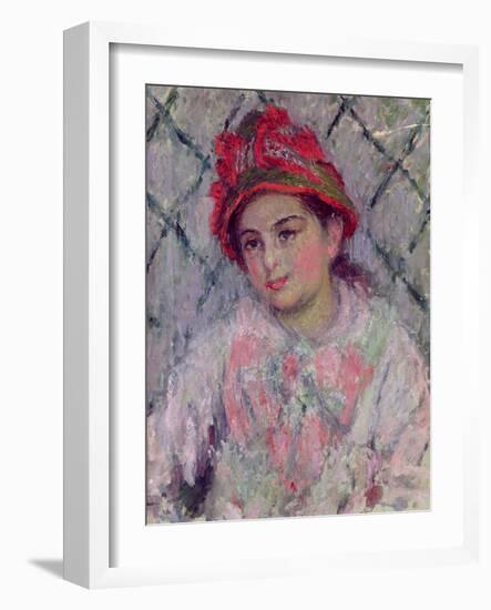 Portrait of Blanche Hoschede-Claude Monet-Framed Giclee Print