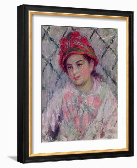 Portrait of Blanche Hoschede-Claude Monet-Framed Giclee Print