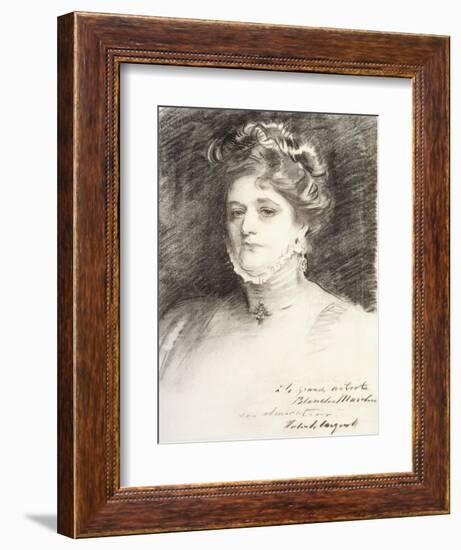 Portrait of Blanche Marchesi, 1910-John Singer Sargent-Framed Giclee Print