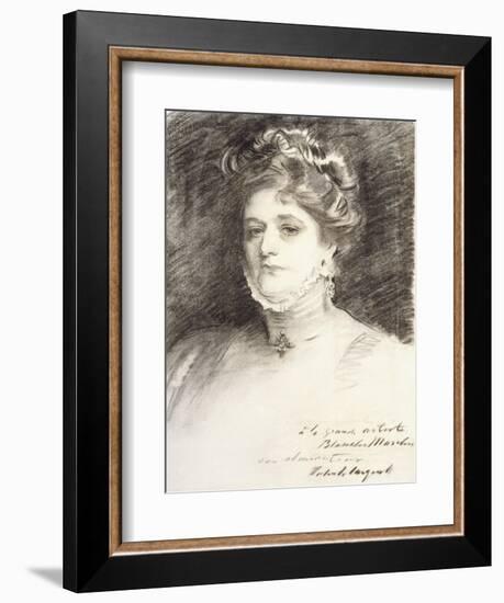 Portrait of Blanche Marchesi, 1910-John Singer Sargent-Framed Giclee Print