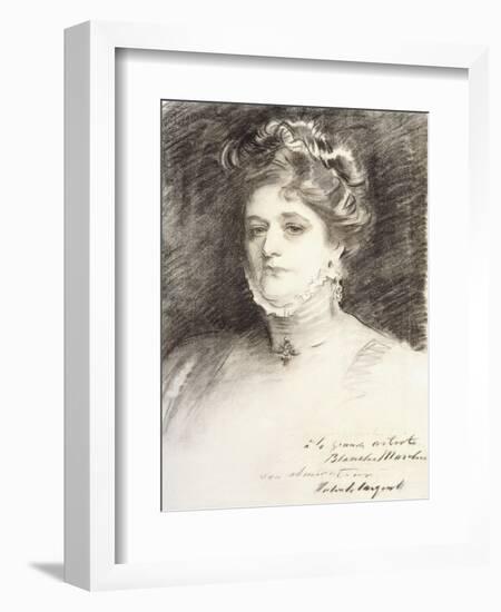 Portrait of Blanche Marchesi, 1910-John Singer Sargent-Framed Giclee Print