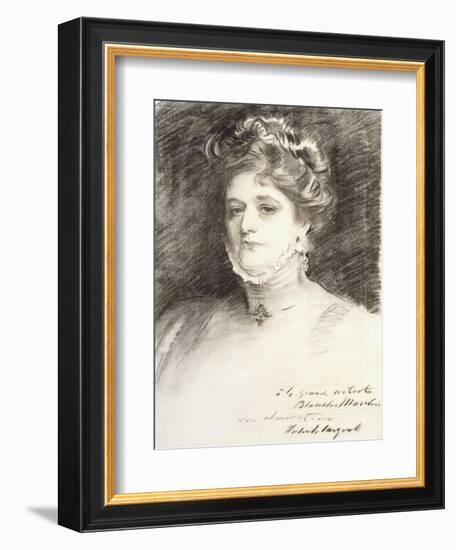Portrait of Blanche Marchesi, 1910-John Singer Sargent-Framed Giclee Print