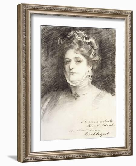 Portrait of Blanche Marchesi, 1910-John Singer Sargent-Framed Giclee Print