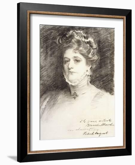 Portrait of Blanche Marchesi, 1910-John Singer Sargent-Framed Giclee Print