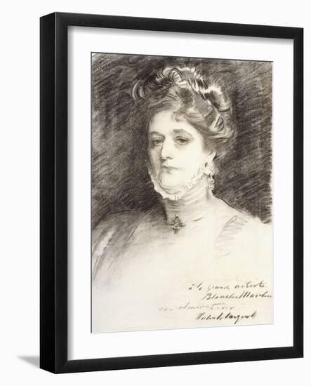 Portrait of Blanche Marchesi, 1910-John Singer Sargent-Framed Giclee Print