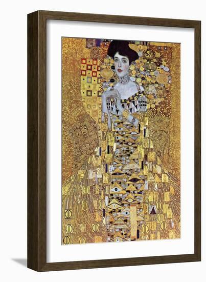 Portrait of Block-Bauer-Gustav Klimt-Framed Art Print